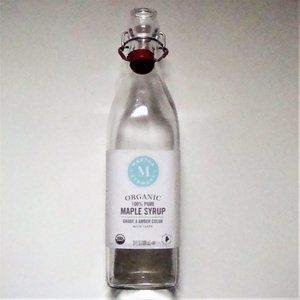 Empty Martha Stewart Maple Syrup Swing Top Glass Bottle